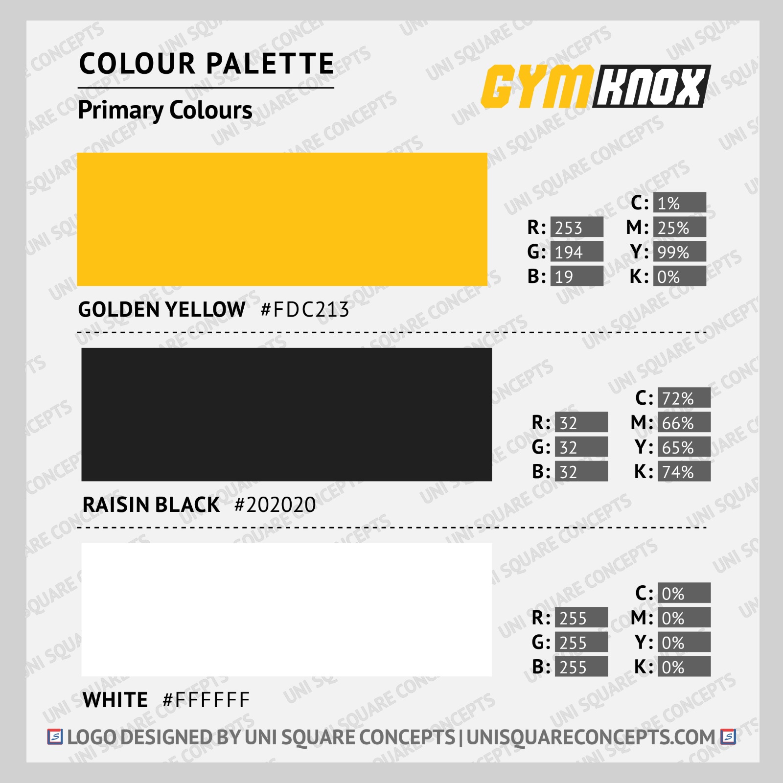 GYM KNOX: Logo Color Palette
