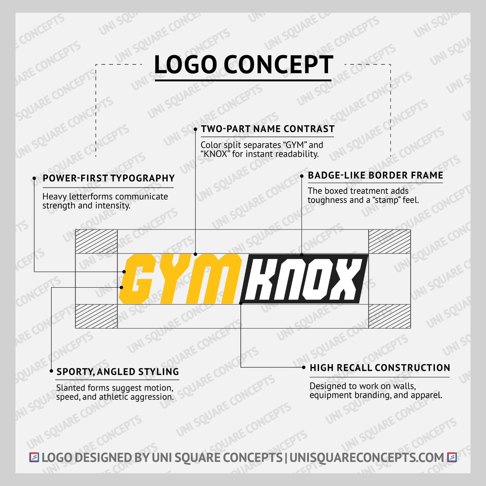 GYM KNOX: Logo Concept