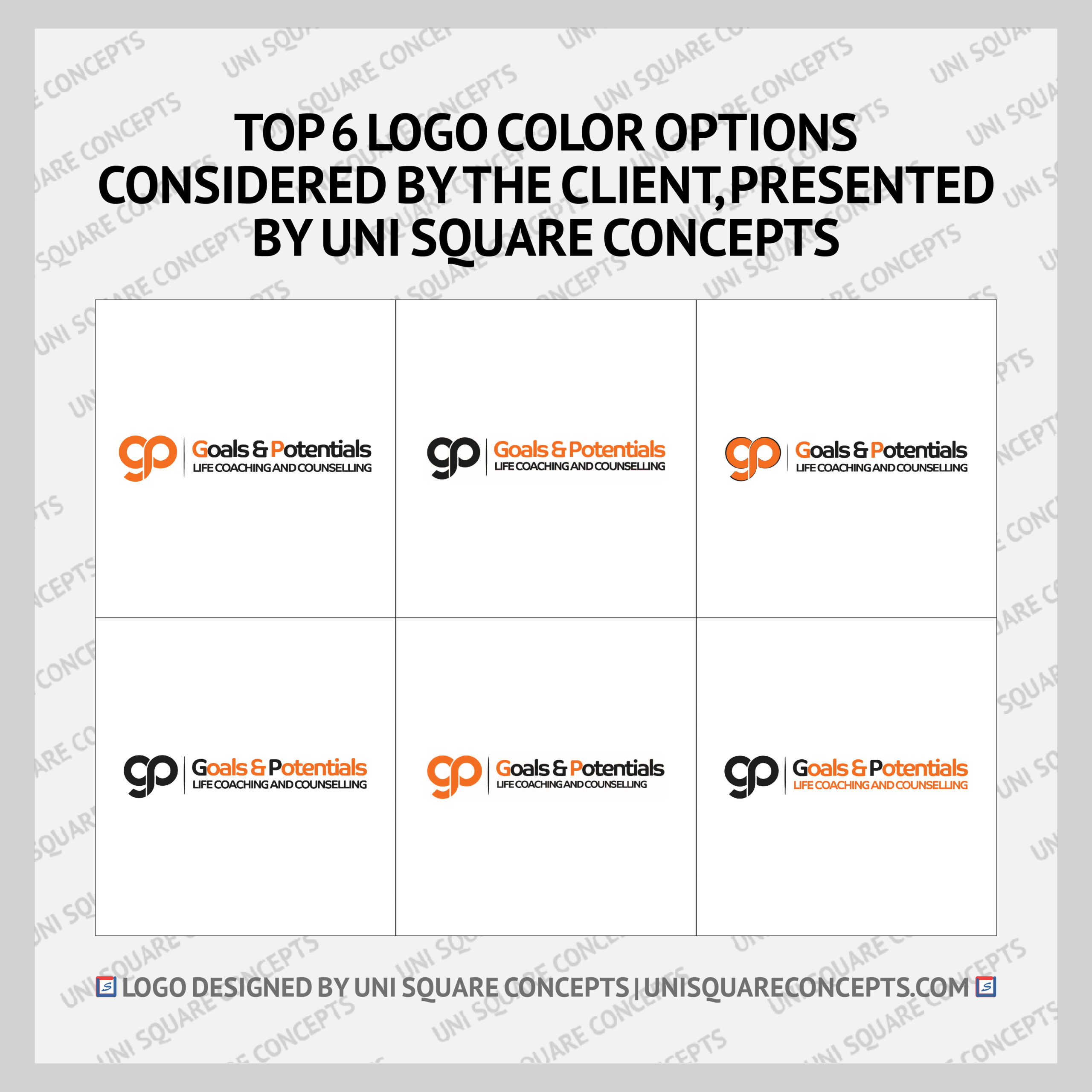 Goals & Potentials: Logo Color options