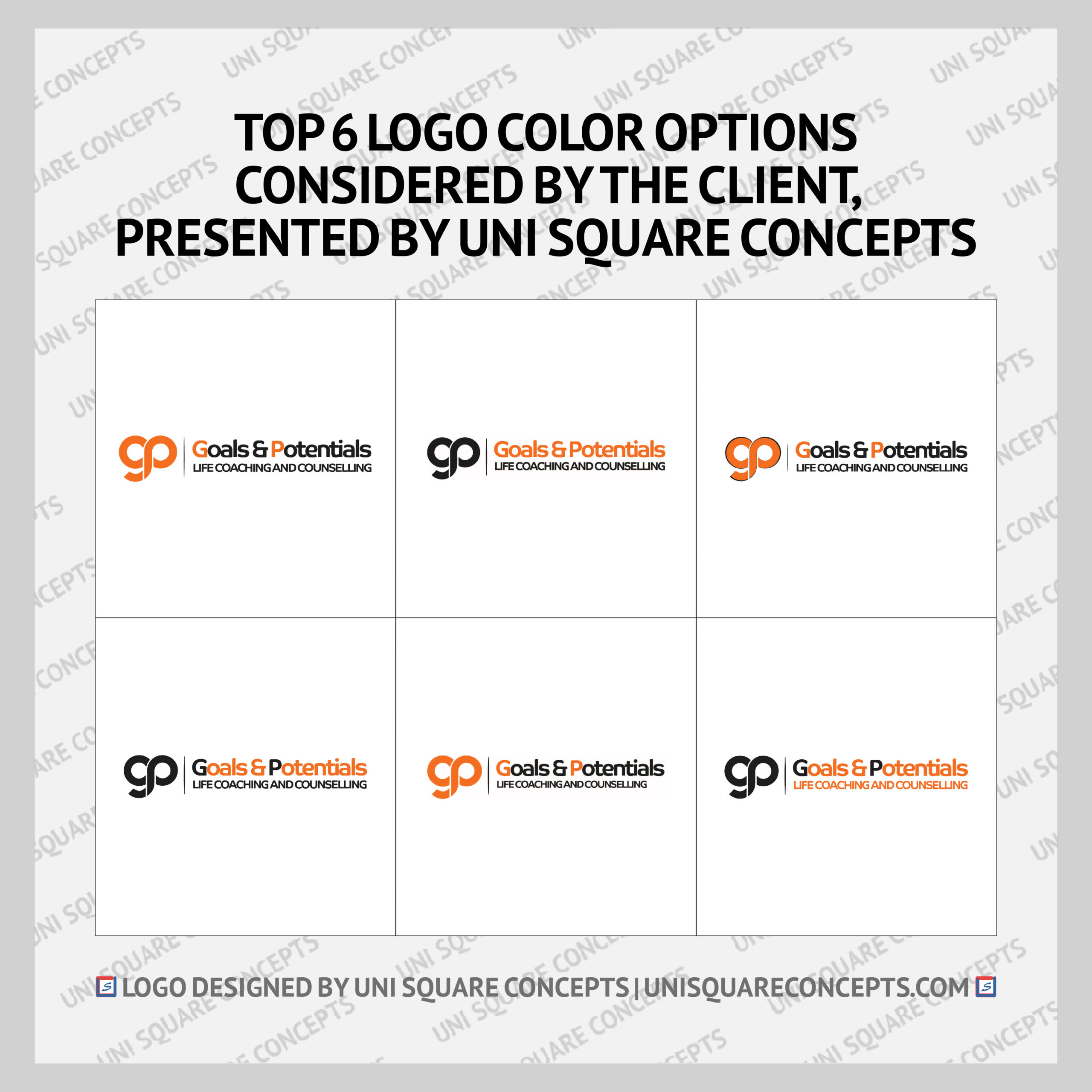 Goals & Potentials: Logo Color options